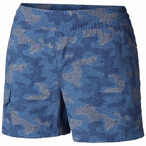 Columbia Pantalones Cortos Silver Ridge™ Printed Pull On Mujer Azul Marino/Camuflados (586HBQRCY)